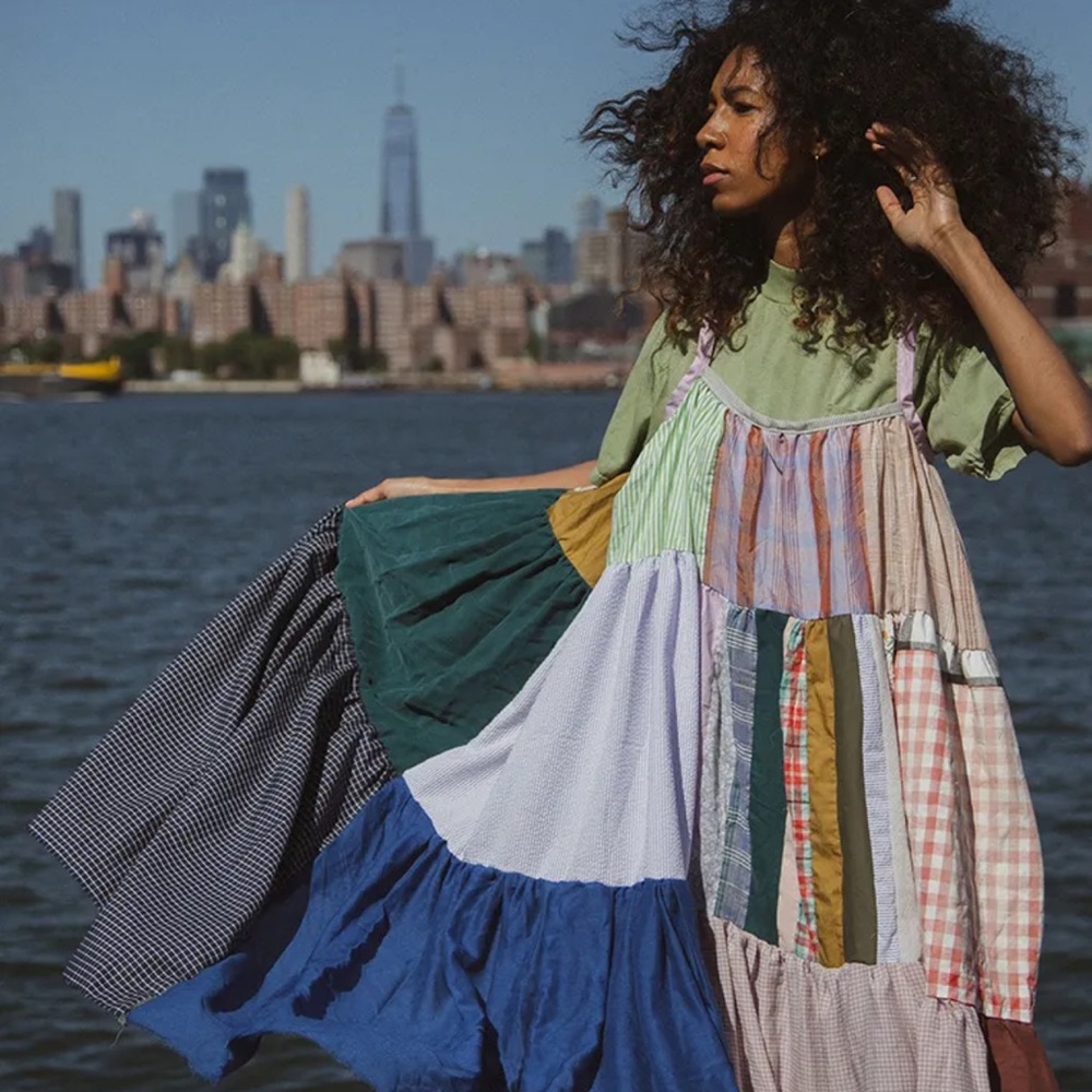 La Reunion patchwork dress OOAK